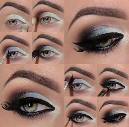 عکس هایی از آموزش آرایش چشم مجلسی جدید