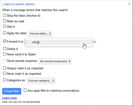 فوروارد اتوماتیک ایمیلها به آدرسهای بیشمار در Gmail