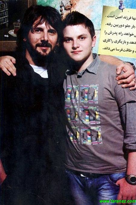 امین حیایی در کنار همسر و فرزندش(عکس)