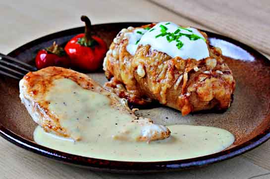 طرز تهیه اسکالپ سیب زمینی با سس طرز تهیه اسکالپ سیب زمینی با سس
