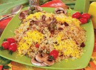 دستور العمل و طرز تهیه قارچ پلو