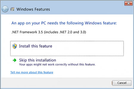 فعال کردن NET Framework 3.5 در ویندوز 8 چگونه است
