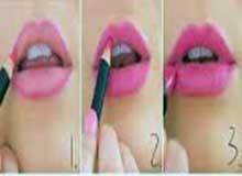 آموزش حجم دادن به لب + عکس