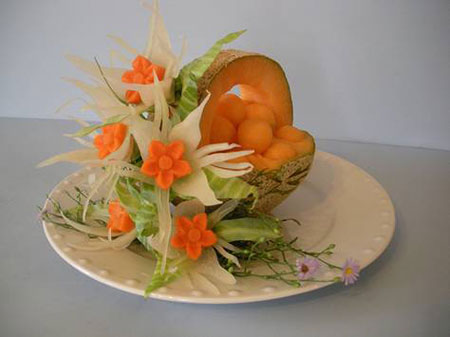 عکس هایی زیبا از میوه آرایی ظروف غذا