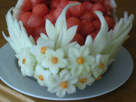عکس هایی زیبا از میوه آرایی ظروف غذا