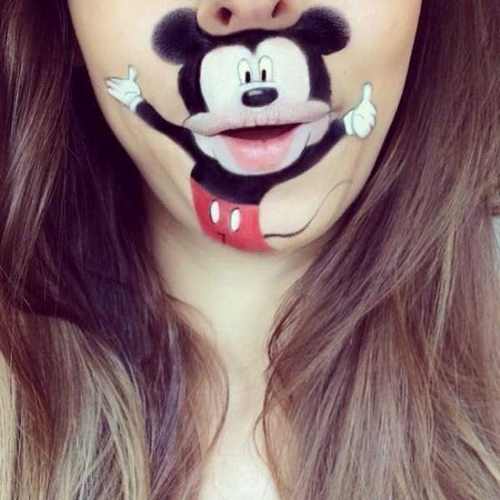 نقاشی های خلاقانه و جالب دیدنی روی لب