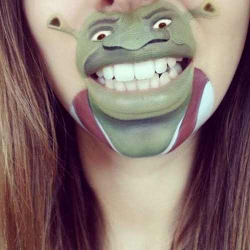 نقاشی های خلاقانه و جالب دیدنی روی لب