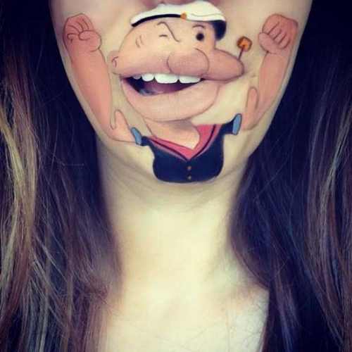 نقاشی های خلاقانه و جالب دیدنی روی لب