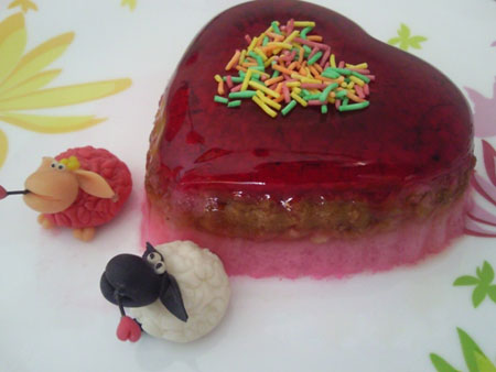 تزیین ژله ویژه ولنتاین