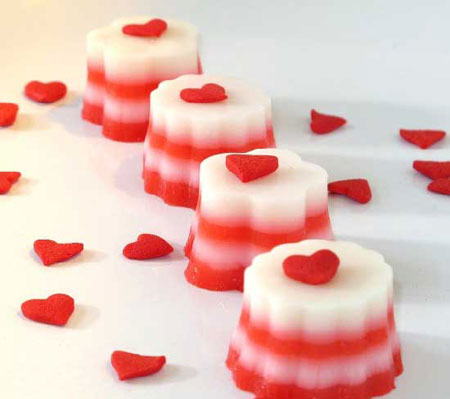 تزیین ژله ویژه ولنتاین