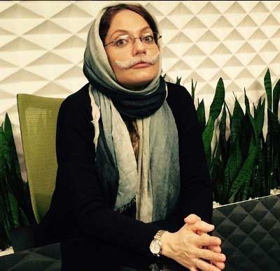 عکس مهناز افشار با سیبیل لاتی