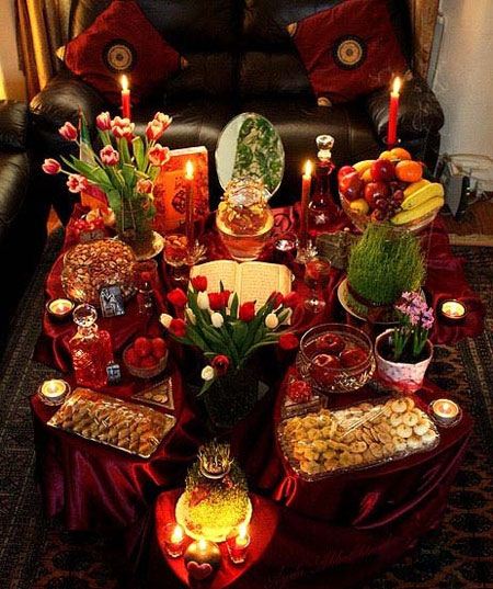 شیک ترین عکس های تزئین سفره هفت سین عید