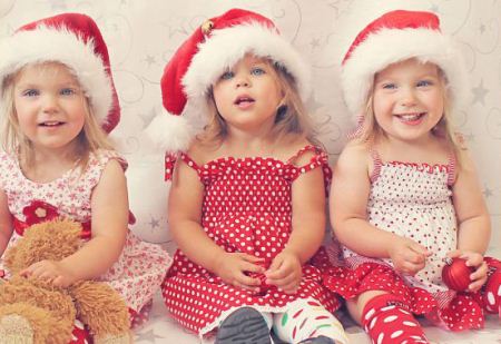 عکس های دیدنی از دختر کوچولوهای ناز سه قلو