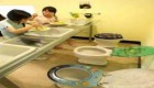 دراین رستوران همه چیزمانند توالت فرنگی ومدفوع است