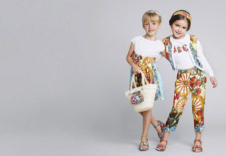 مدل لباس تابستانی دخترانه دولچه و گابانا برای سنین مختلف