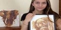 نقاشی های زیبا که با قهوه ترسیم شده است