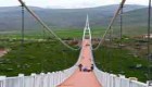 احداث مرتفع ترین پل معلق خاورمیانه در مشگین شهر اردبیل