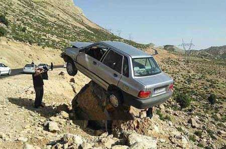 فرود ناموفق بعد از پرواز یک پراید! عکس