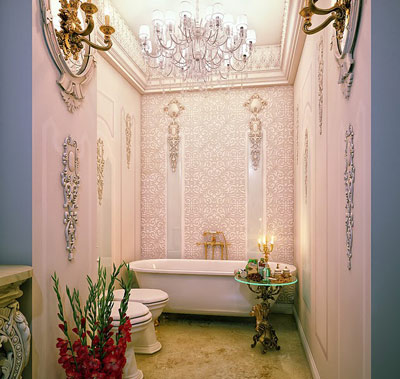 طراحی خاص دکوراسیون WC شیک و زیبا