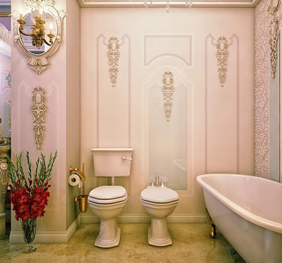 طراحی خاص دکوراسیون WC شیک و زیبا