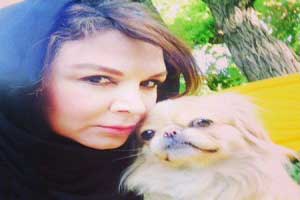 عکس های جدید و متفاوت شهره سلطانی با سگش