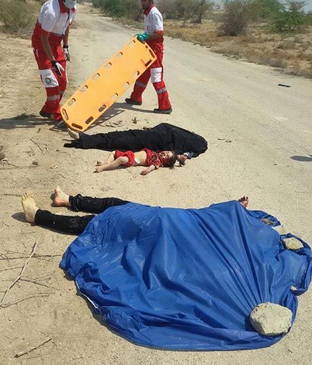 جاده مرگ جان 7 سرنشین پراید را گرفت(تصاویر دلخراش)