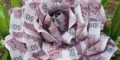 دسته گل عروس ساخته شده با تراول 50 تومانی (عکس)