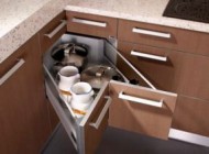 مدل کابینت گوشه آشپزخانه با طراحی و رنگ جدید