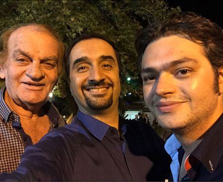 عکس فتحعلی اویسی در کنار فرزندانش علیرضا و کتایون