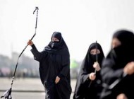 عکس های زنان نانچیکو کار با چادر در رزمایش سپاه