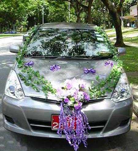 مدلهای گل آرایی و تزیین ماشین عروس سال 2019