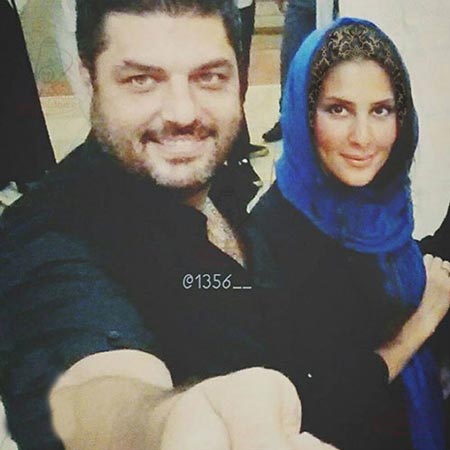 عکس سلفی دیدنی سام درخشانی و همسرش عسل