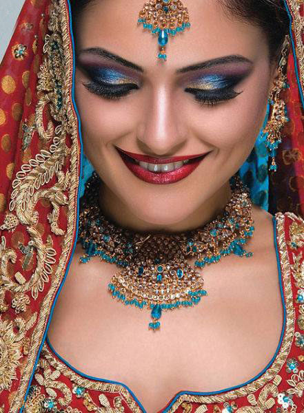 گالری عکس بسیار زیبا از آرایش عروس هندی