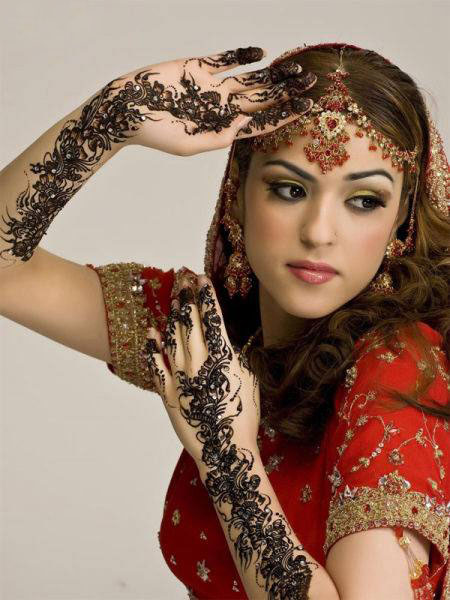 گالری عکس بسیار زیبا از آرایش عروس هندی