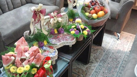 ایده های زیبای تزیین و میوه آرایی شب یلدایی (شب چله) عروس