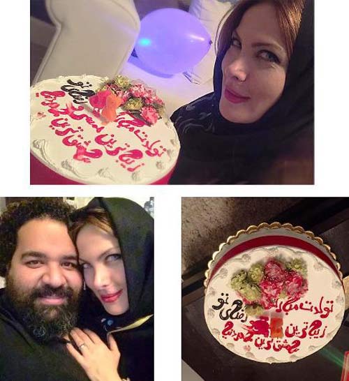 عکس های جشن تولد همسر آلمانی رضا صادقی