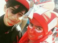 چهره زیبا و واقعی دختری که به ورزشگاه آزادی می رود