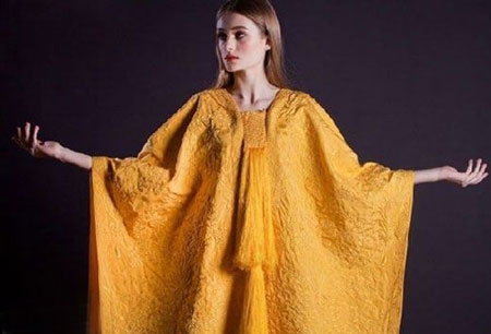 دختری زیبارو با لباس های از جنس تارعنکبوت + عکس