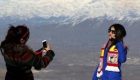رقص و برف بازی دختران خوشگل عراقی در پیست + تصاویر
