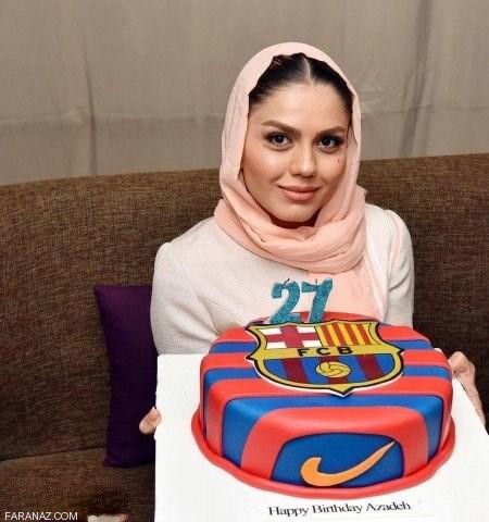 عکس های لو رفته جشن تولد آزاده زارعی با ستاره ها