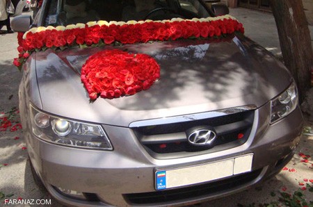 زیباترین و شیک ترین مدل های گل گرفتن ماشین عروس 2019