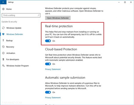 روش های غیرفعال کردن Windows Defender در ویندوز 10