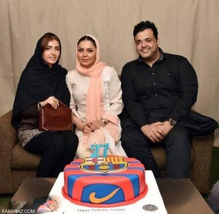 عکس های لو رفته جشن تولد آزاده زارعی با ستاره ها