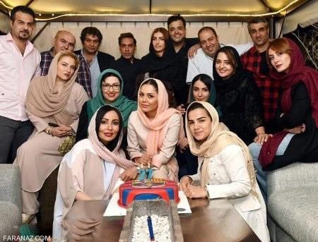 عکس های لو رفته جشن تولد آزاده زارعی با ستاره ها