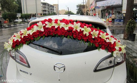 زیباترین و شیک ترین مدل های گل گرفتن ماشین عروس 2019