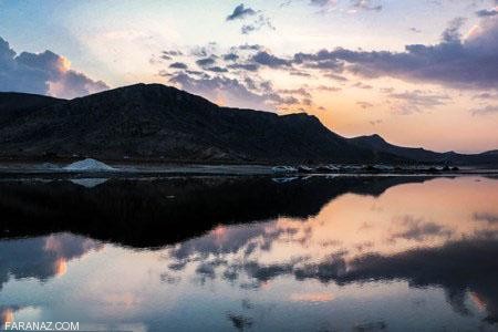 دریاچه مهارلو در شهرستان سروستان استان فارس + تصاویر