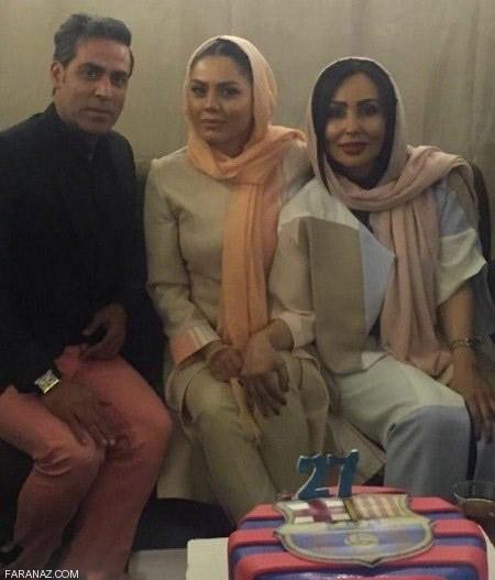 عکس های لو رفته جشن تولد آزاده زارعی با ستاره ها