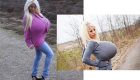 دختری زیبا با بزرگترین سینه های جهان (تصاویر 18+)