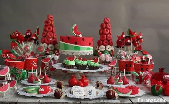 ایده های ساده و خلاقانه برای تزئین میوه های شب یلدا + عکس