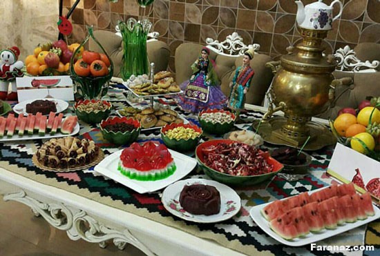 ایده های ساده و خلاقانه برای تزئین میوه های شب یلدا + عکس